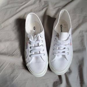 Superga classic white canvas sneakers